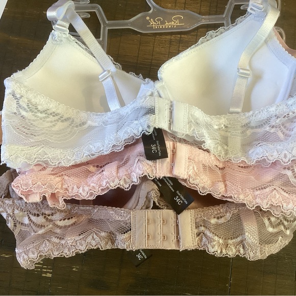 🌸3 Pack Lace Bra Demi Slight Push - Picture 3 of 7